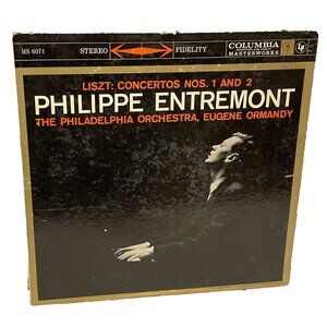 Philippe Entremont Concertos Nos. 1 And 2 (Vinyl, 1959) Columbia Masterworks MS